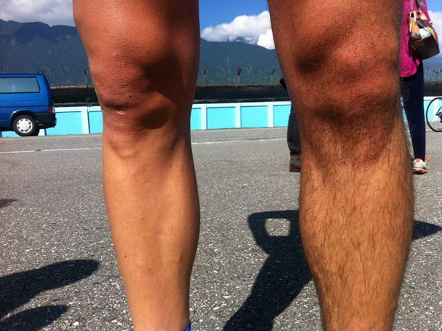 бритые ноги велогонщиков