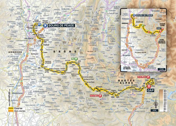 Маршрут 16 этапа Тур де Франс 2015