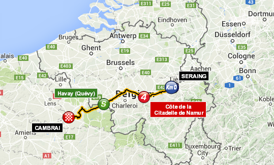 Маршрут 4 этапа Тур де Франс 2015