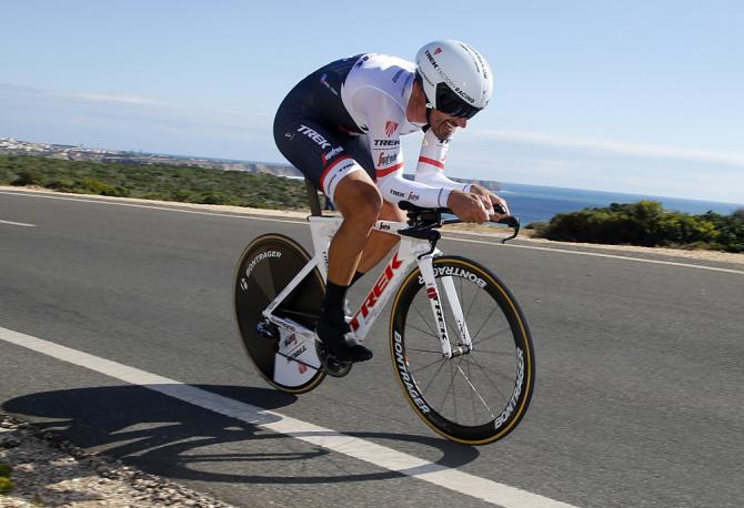 Fabian Cancellara (Trek - Segafredo) takes the time trial victory in Algarve (Bettini Photo)