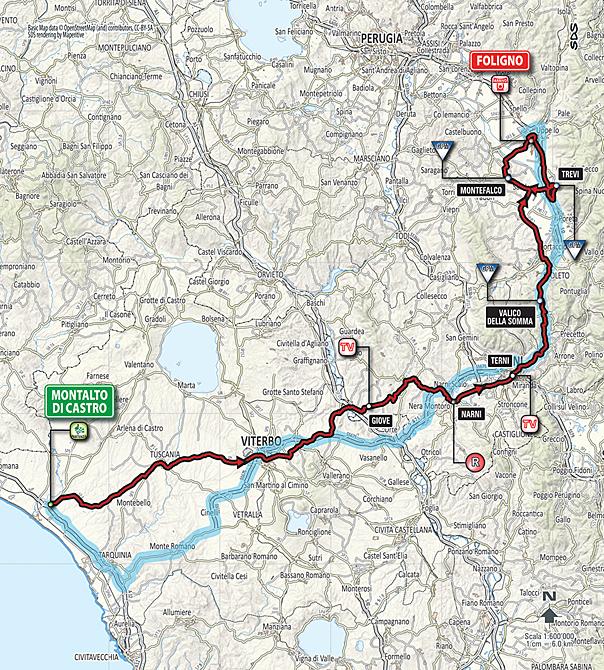 Маршрут 4 этапа Тиррено-Адриатико 2016