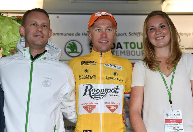 Maurits Lammertink in yellow after stage 3. (фото: Tim de Waele/TDWSport.com)