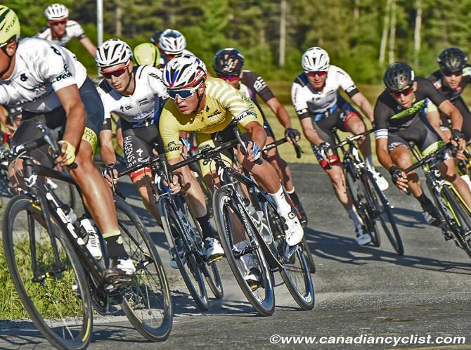 Лидер гонки Gregory Daniel (Axeon Hagens Berman) Tour de Beauce 2016 (фото: Rob Jones)
