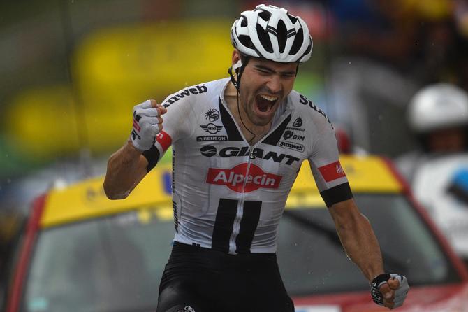 Tom Dumoulin (Giant Alpecin) wins stage 9 at the Tour de France (фото: Getty Images Sport)