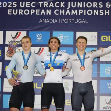 Российские велогонщики завоевали три медали на чемпионате Европы по велоспорту на треке среди юниоров в Анадии!