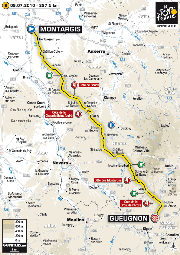 Тур де Франс 2010 6 этап