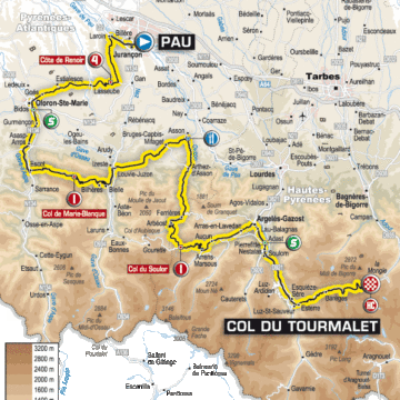 CARTE171 Тур де Франс 2010 17 этап