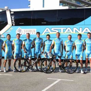 Фотосессия команды Астана перед стартом сезона 2012