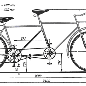 Сделать двухместный велосипед своими руками, описание, схема