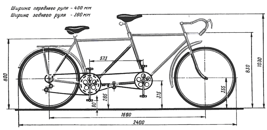 30-velo-11 Сделать двухместный велосипед своими руками, описание, схема