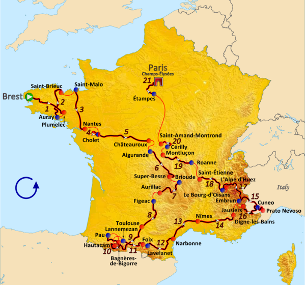 История Тур де Франс/Tour de France 2008