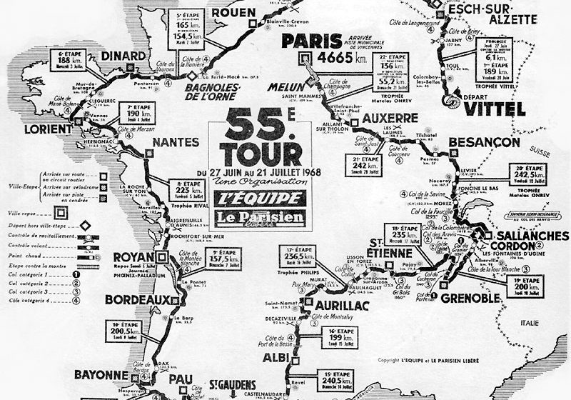 История Тур де Франс/Tour de France 1968