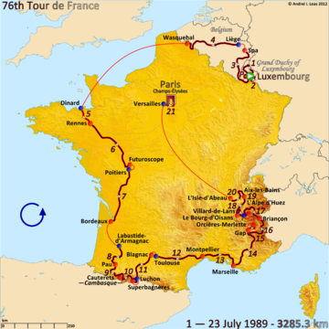 Tour-de-France-19891 История Тур де Франс/Tour de France 1989