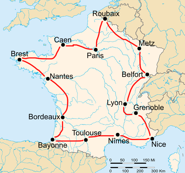 История Тур де Франс/Tour de France 1908