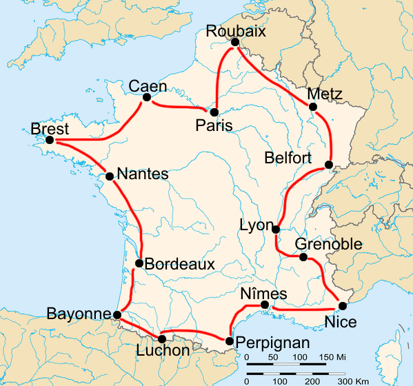 История Тур де Франс/Tour de France 1910