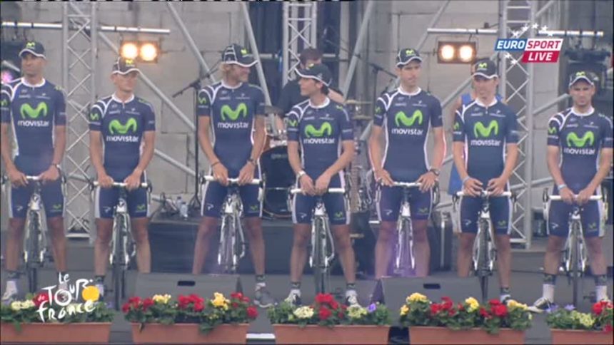 Состав Movistar на Тур де Франс/Tour de France 2012