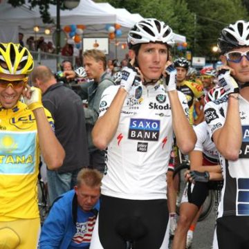 Alberto-Contador-Andy-and-Frank-Schleck1 Шлеки к Риису, Контадор к Брюнелю в 2013 году?