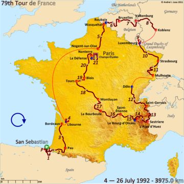 История Тур де Франс/Tour de France 1992
