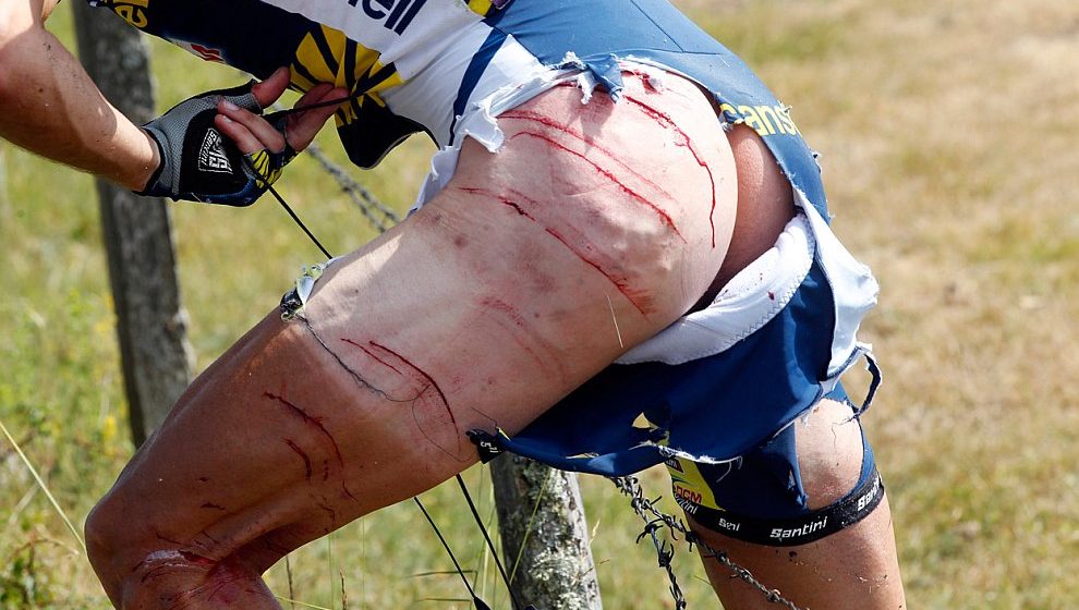 Джонни Хугерланд подал иск за свое падение на Тур де Франс/Tour de France 2011