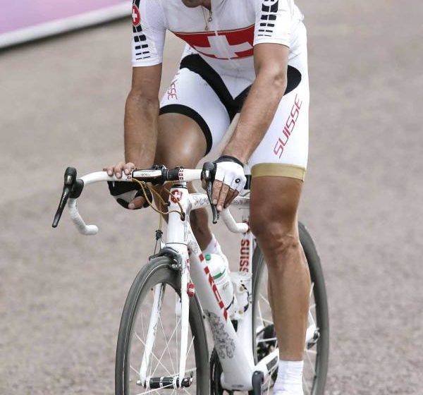 Фабиан Канчеллара упал на заключительных километрах мужской групповой шоссейной гонки на Олимпийских играх/Olympic Games 2012