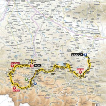 CARTE141 Тур де Франс/Tour de France 2012 14 этап превью