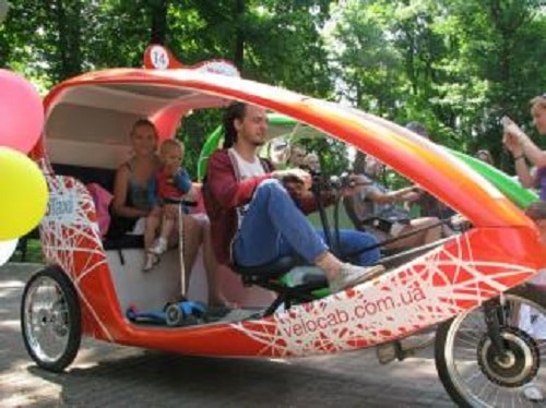Велотакси в Киеве