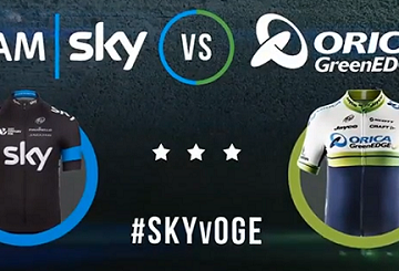 Team Sky vs Orica GreenEdge (камень, ножницы, бумага)