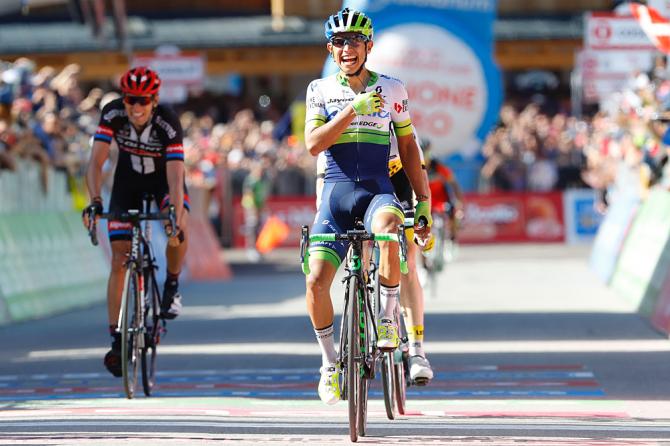 Esteban Chaves (Orica-GreenEdge) победил на королевском этапе Джиро д'Италия 2016 (фото: Getty Images Sport)