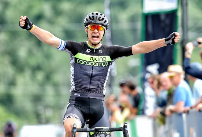 Mikhel Raim (Cycling Academy) выиграл первый этап Tour de Beauce (фото: Brian Hodes / VeloImages)