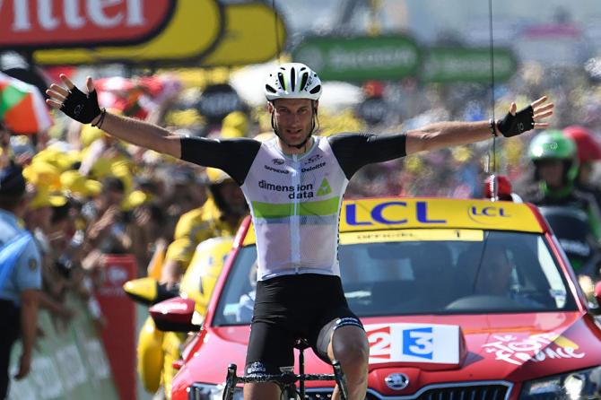 Steve Cummings (Dimension Data) выиграл седьмой этап Тур де Франс (фото: Getty Images Sport)