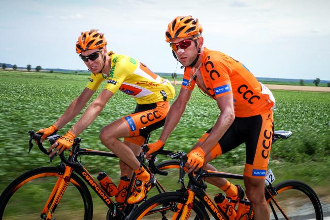 Лидер гонки Jan Hirt команды CCC Sprandi Polkowice (фото: Josef Vaishar/cycling.photography)