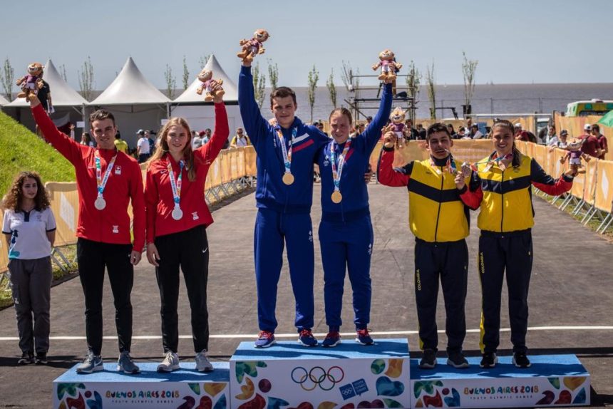 Варвара Овчинникова и Илья Бескровный выиграли золотую медаль в BMX-рейсе на юношеских Олимпийских играх-2018