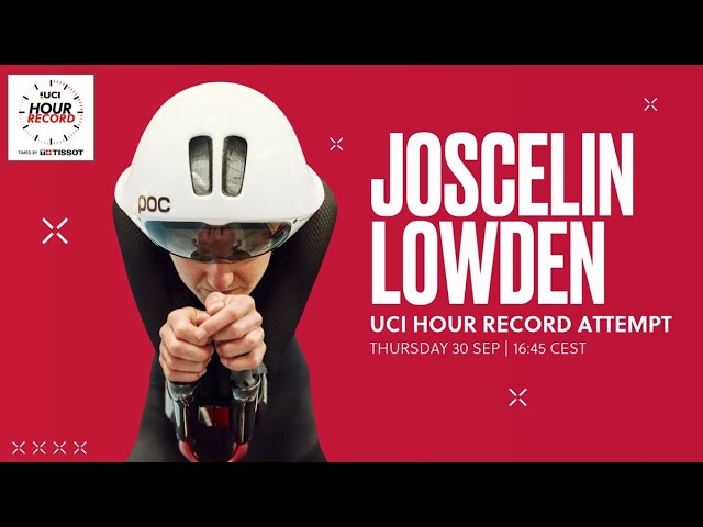 LIVE - Joscelin Lowden | UCI Hour Record attempt