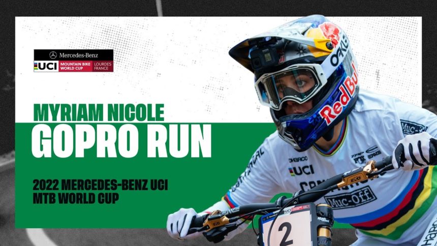 Myriam Nicole's full GoPro Downhill run - Lourdes (FRA)