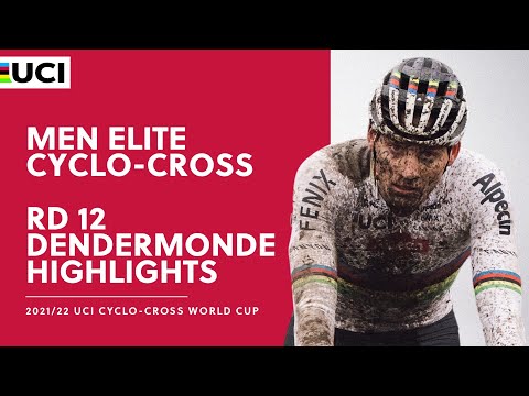 Round 12 - Men Elite Highlights | 2021/22 UCI CX World Cup - Dendermonde
