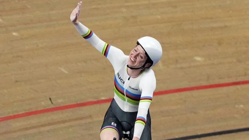 a7d30c91689625c7b2cc6d764ac87934 Моррис снова побивает собственный мировой рекорд, чтобы выиграть титул преследования