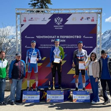 Чемпион России на шоссе в гонке на время в гору — Сергей Куликов