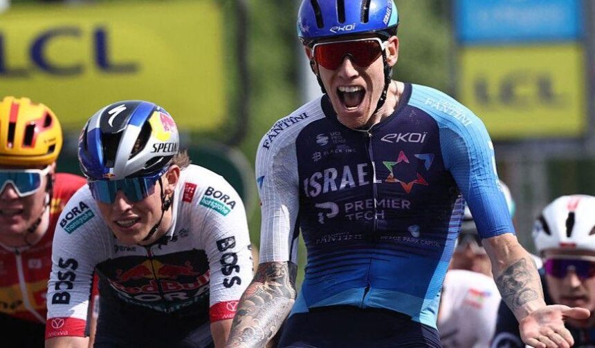 Британский Стюарт выигрывает пятую стадии Дофина, когда Фаропоэль аварии