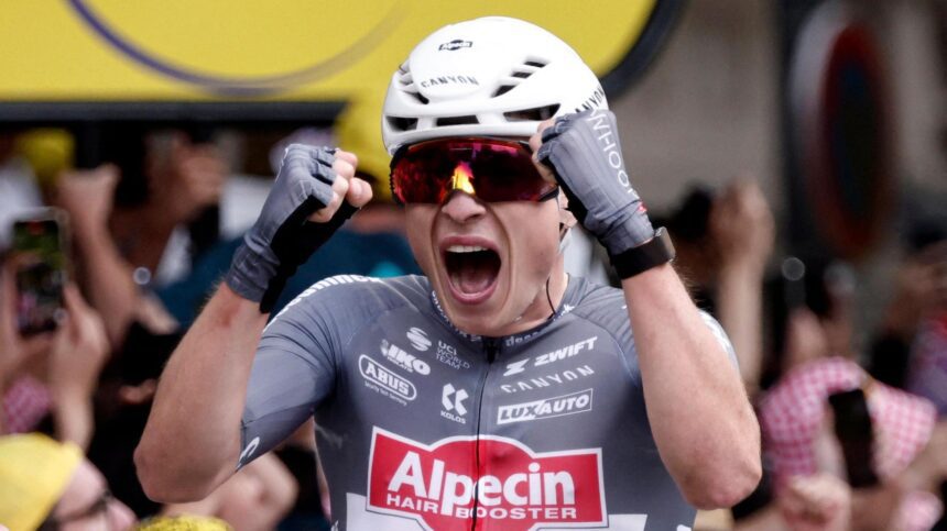 Филипсен выигрывает первый этап, чтобы претендовать на желтую майку