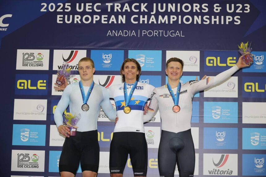 Российские велогонщики завоевали три медали на чемпионате Европы по велоспорту на треке среди юниоров в Анадии!