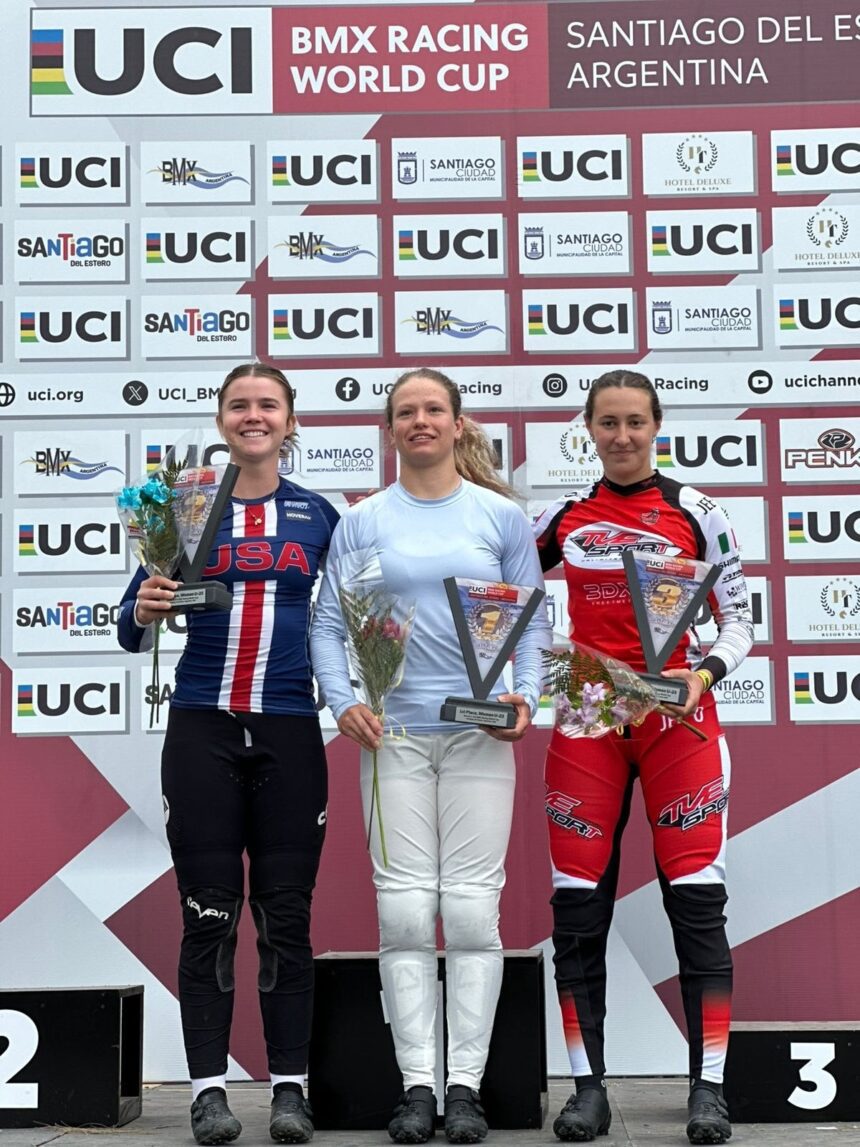 04ed28dd20770954ff181822cbb7460f Александра Симашкина одержала победу на шестом этапе Кубка мира U‑23 по ВМХ‑гонкам