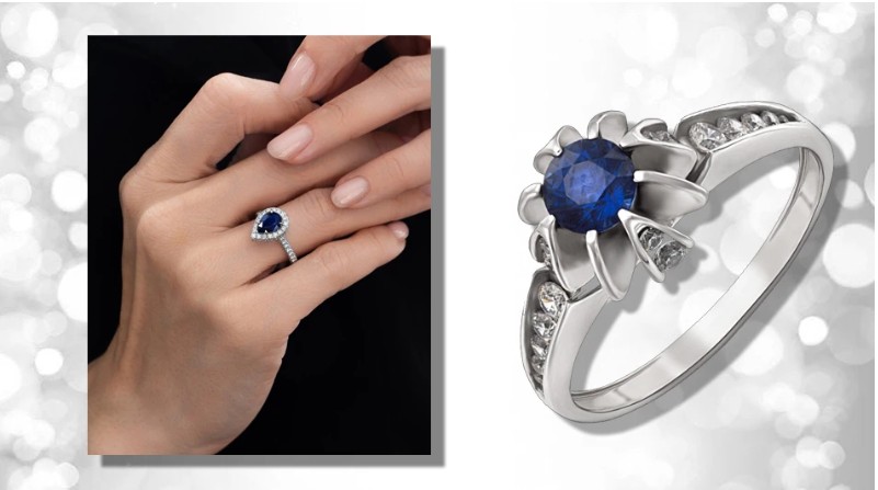 2 Золотые кольца с сапфиром: королевская красота в вашей ювелирной коллекции
