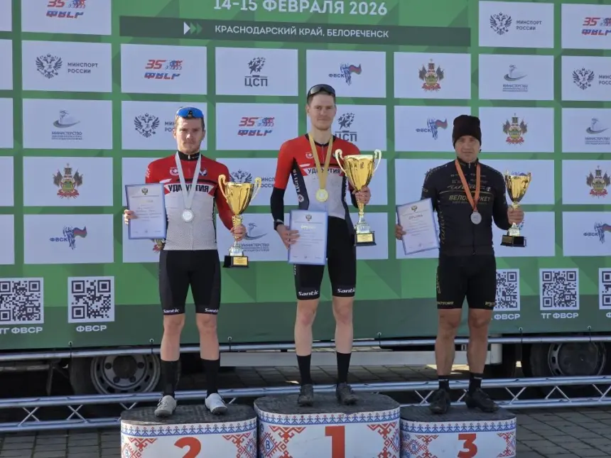 Лужбин и Дарья Тисленко — чемпионы Международных соревнований по велокроссу в Белореченске