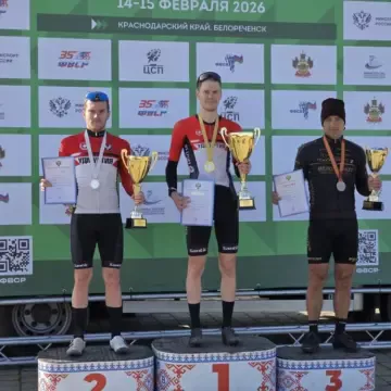 Лужбин и Дарья Тисленко — чемпионы Международных соревнований по велокроссу в Белореченске