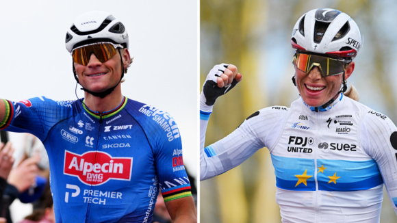 Van der Poel & Vollering зарабатывают Omloop het Nieuwsblad