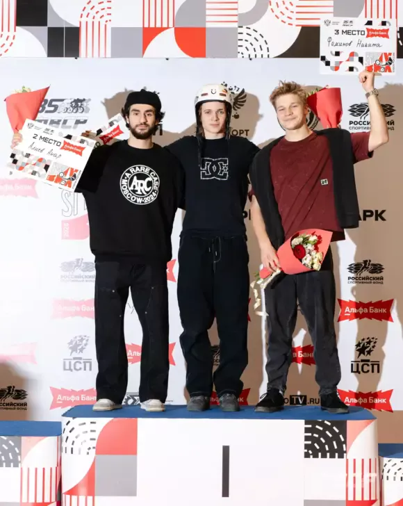 Арсений Любишкин снова одержал победу на этапе Альфа-Банк Кубка России по BMX-фристайлу в Казани