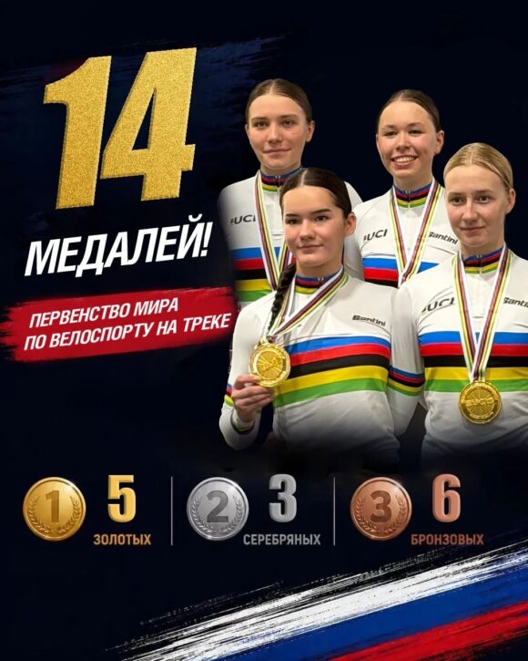 bfbccfff8195fba2721041cbc9fe8177 Триумф на треке: российские юниоры завоевали 14 медалей на Чемпионате мира в Бельгии